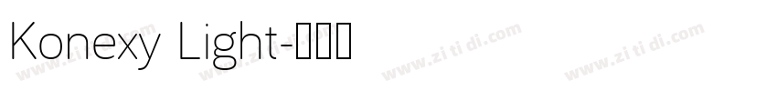 Konexy Light字体转换